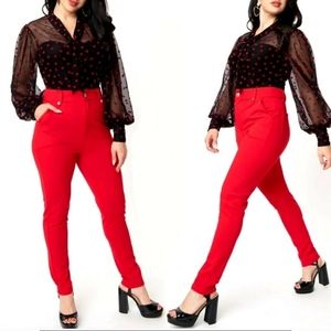 💥Textured Leggings Red DALIA 6